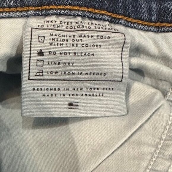 A Y R THE POP BLUE DEMIM JEANS - HIGH RISE - STRAIGHT LEG - WOMEN'S SIZE 33 X 28 - Picture 11 of 12